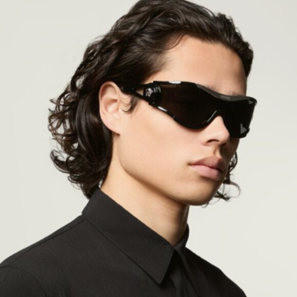 NEW VERSACE SHIELD SUNGLASSES MOD 4475 5360/87 BLACK VE4475 536087 EYEWEAR - Picture 4 of 8